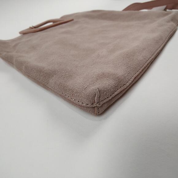 Minimalist TMRW STUDIO Milo Suede Fold Over Clutch Day to Night 3 in 1 Handbag - Picture 5 of 9